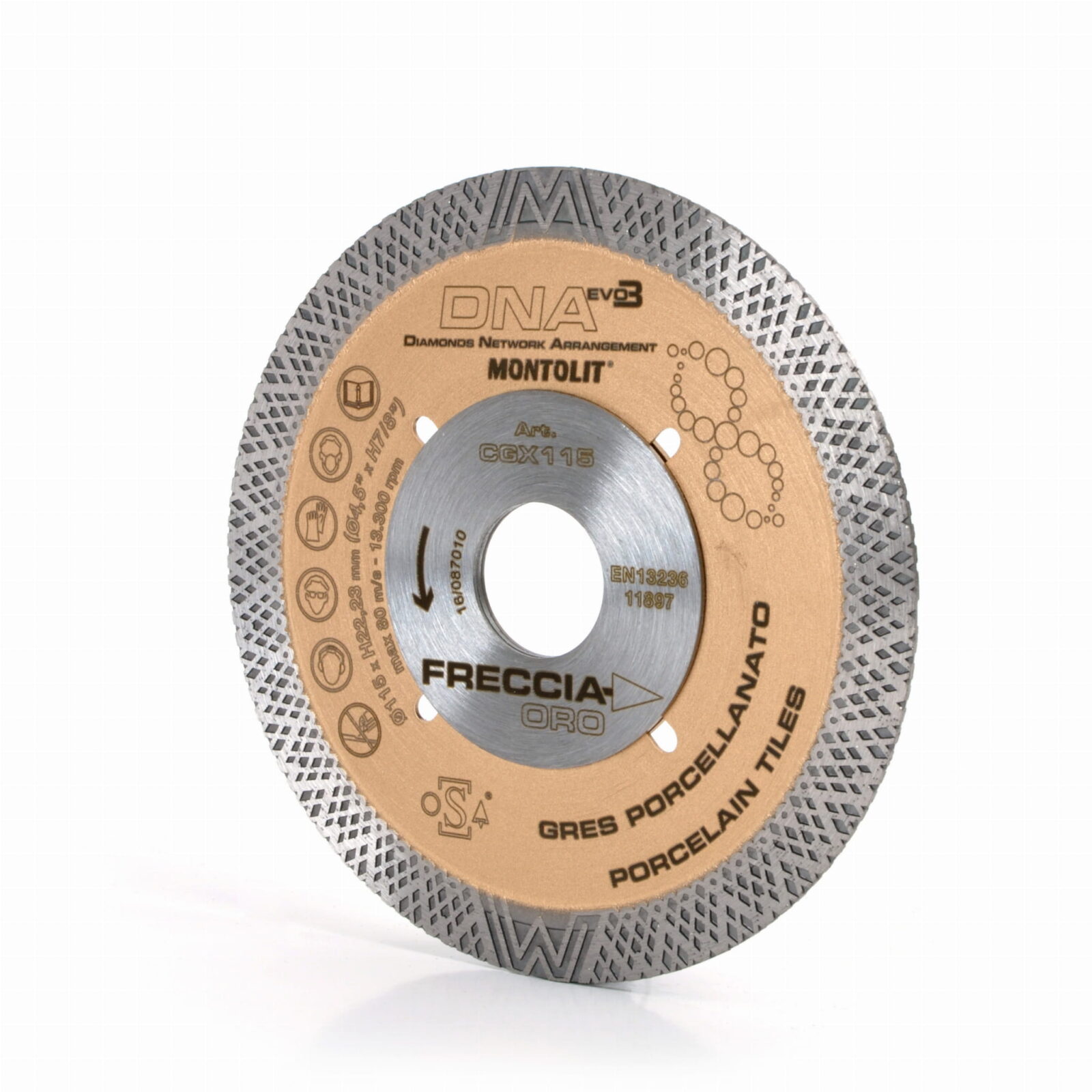 Montolit FRECCIA ORO CGX 115mm do gresu porcelanowego